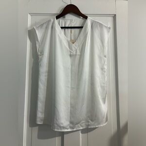 NWT Satin Shell Top
